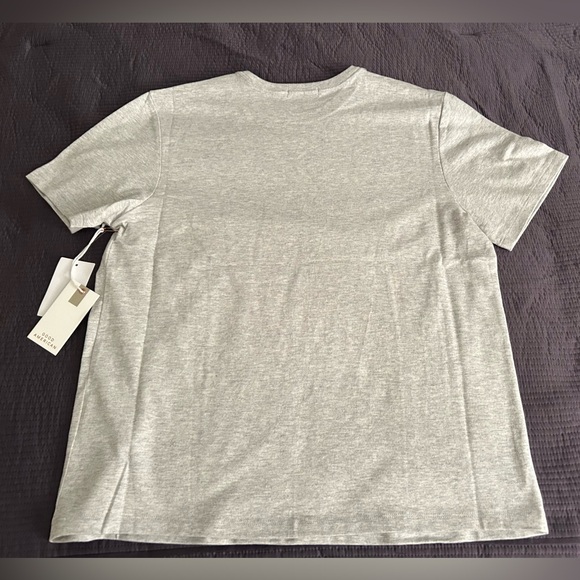 NWT Good American Cotton Classic Tee Heather Grey T-Shirt, Size Small - Picture 2 of 6